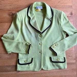 St John Knit 3-Button Blazer